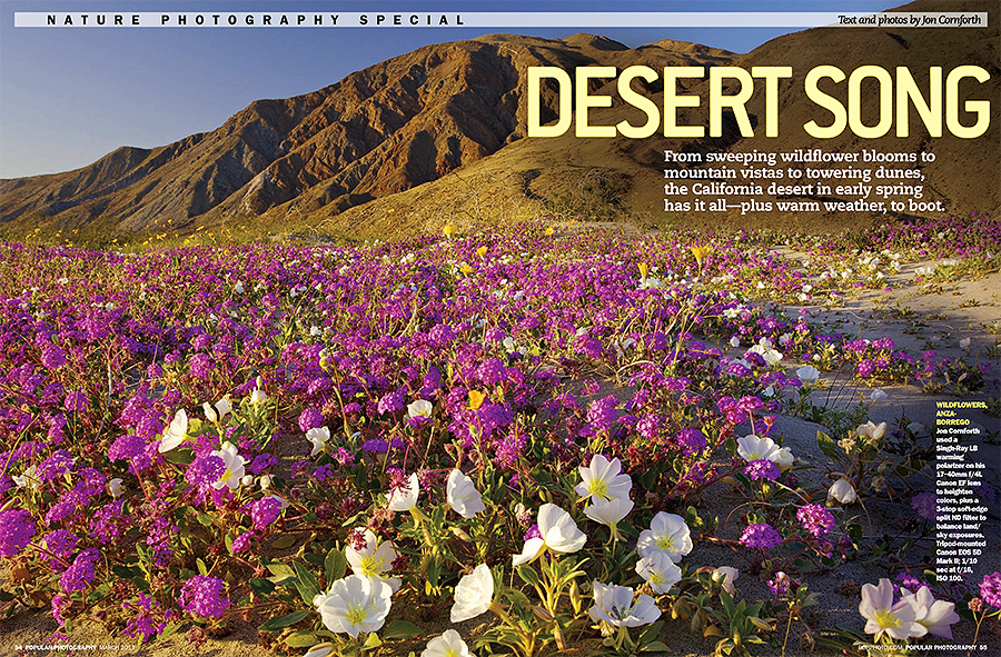 Popular Photography March 2011 Desert Song Article