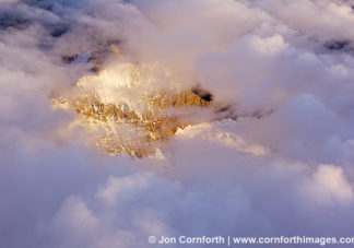 Denali Sunset Cloud Aerial