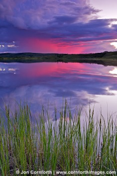 Denali Sunset Virga Reflection