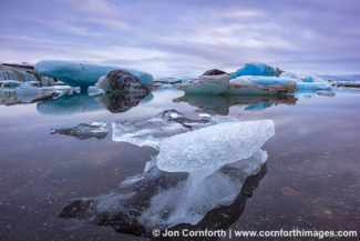 Jokulsarlon Icebergs Sunrise 10