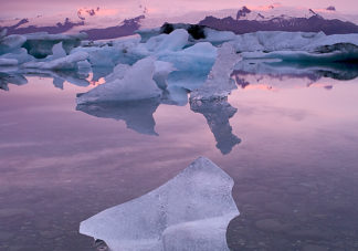 Jokulsarlon Icebergs Sunrise 2