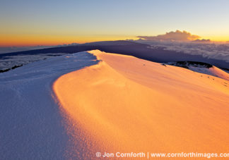 Mauna Kea Snow Sunset 4