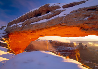 Mesa Arch Snowy Sunrise 2