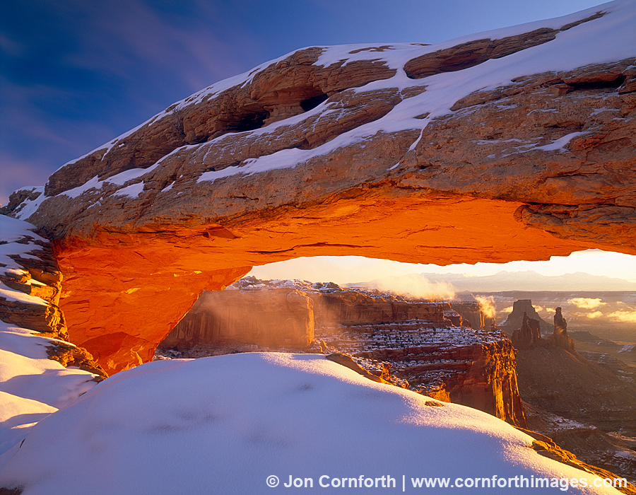 Mesa Arch Snowy Sunrise 2