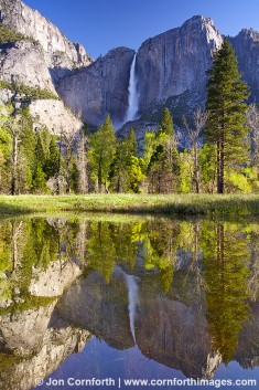 Yosemite Falls Reflection 1