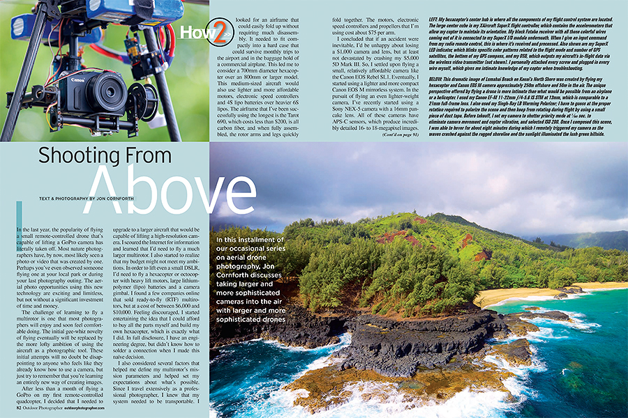 Outdoor Photographer September 2014 Drone Article