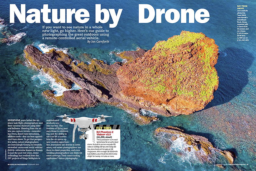 Popular Photography February 2015 Nature By Drone Article