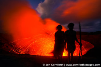 Tanna Islanders at Yasur Volcano 3