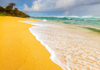Ka'aka'aniu (Larsen's) Beach Rainbow 1