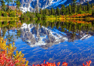 Picture Lake Fall Reflection 6