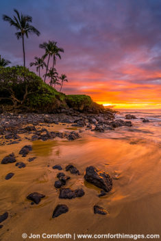 Ulua Beach Dramatic Sunset 1